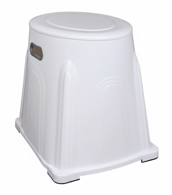 Durable plastic western toilet commode